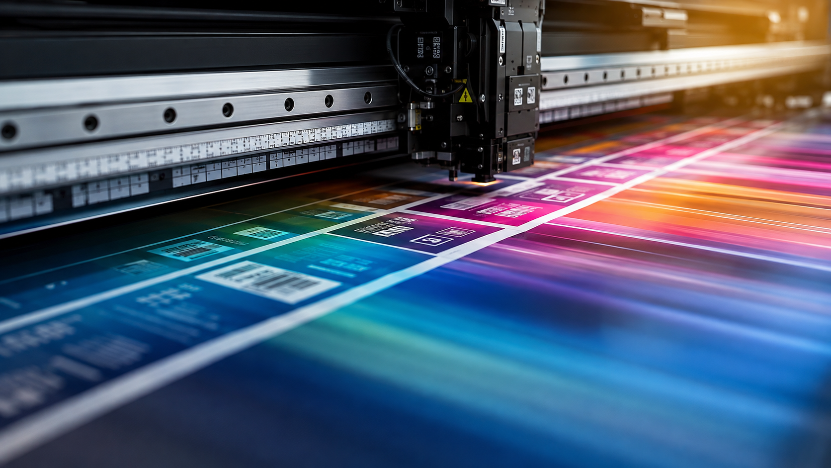 Label printing in progress